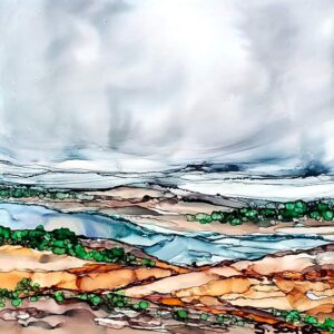 Abstract Landscapes in Alcohol Ink with Sabine Sousa