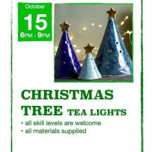 Pottery Christmas Tree Tea Lights with Elizabeth Munro