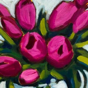 Paint Big Loose Spring Blooms from Life in Acrylic paint with Lisa Leskien