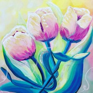 Beginner Acrylic: Tulips with Angela