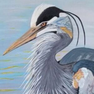 Beginner Acrylic: Great Blue Heron with Angela Smith-Pollard